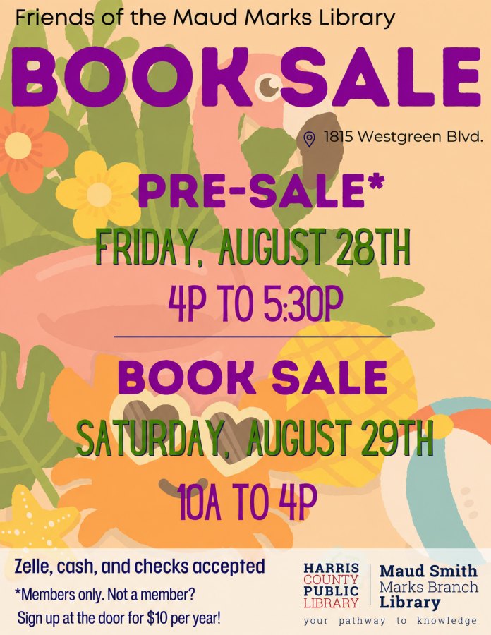 Friends of the Maud Marks Library Book Sale