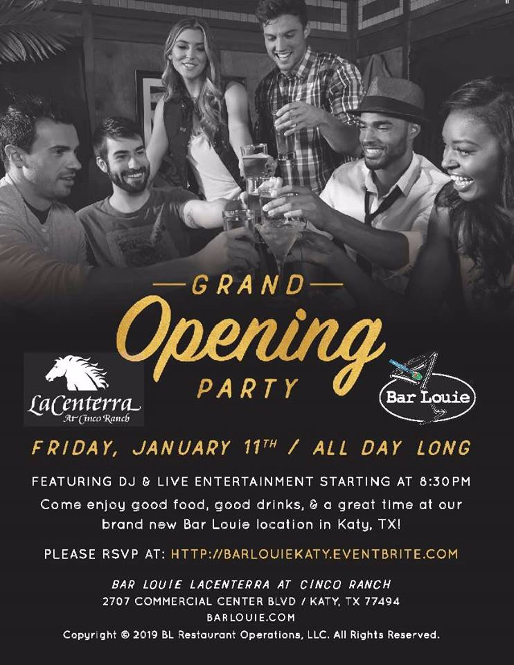Bar Louie Opening In Katy