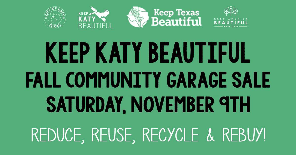 Get Registered For Katy Community Garage Sale